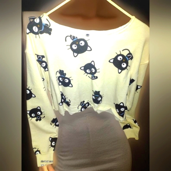 Chococat by Sanrio/Bioworld Soft Oversized Thick Altered Sweatshirt sz XL - Picture 1 of 8